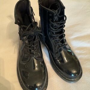 Dr. Martens Black Textured Boots